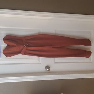 🌿Strapless jumpsuit - Cognac /Rust colored (Burnt Orange)